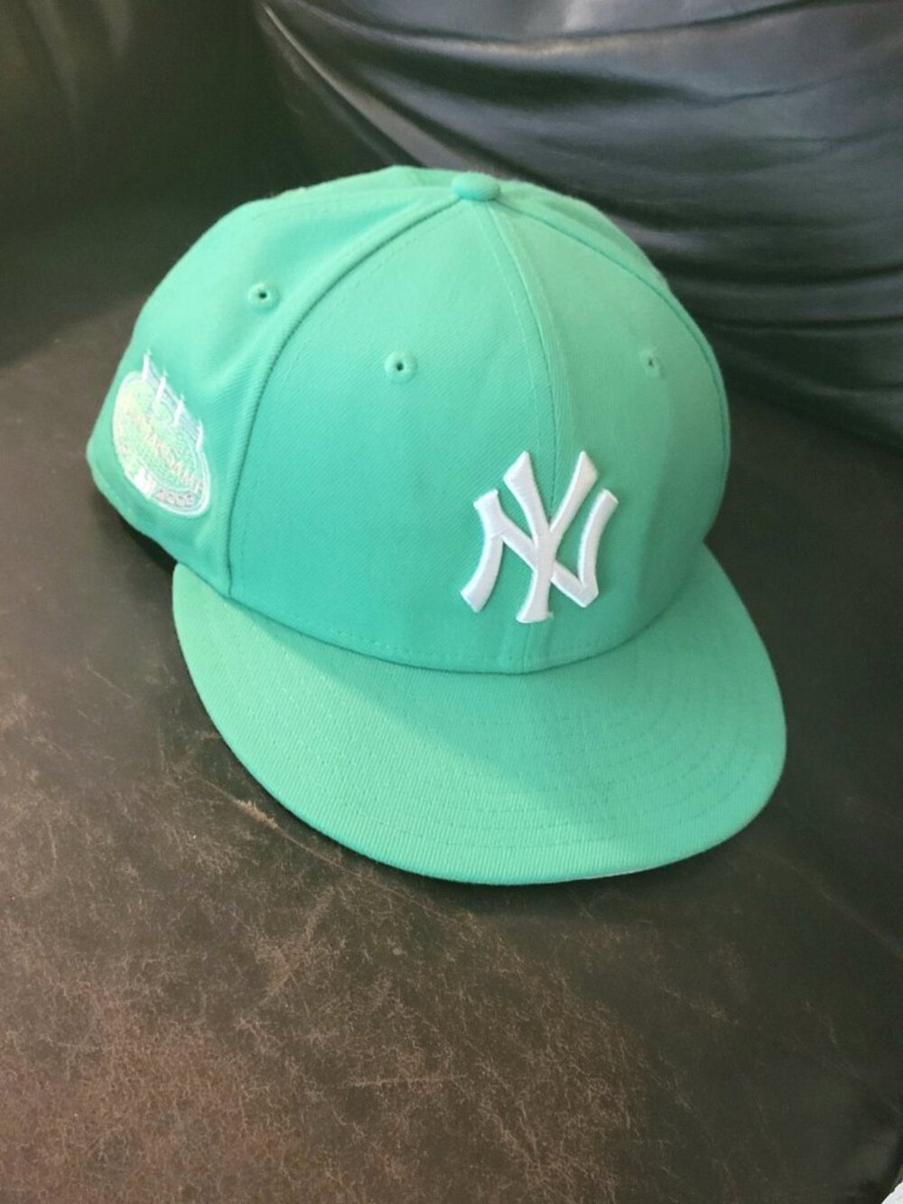 NY Yankees 59FIFTY New Era mint green fitted cap hat